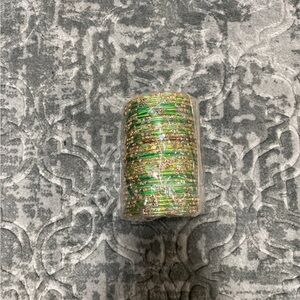 Green and Gold Bangles Set
